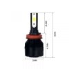 LAMPADA H8 - H9 - H11 12V 28W LED COPPIA